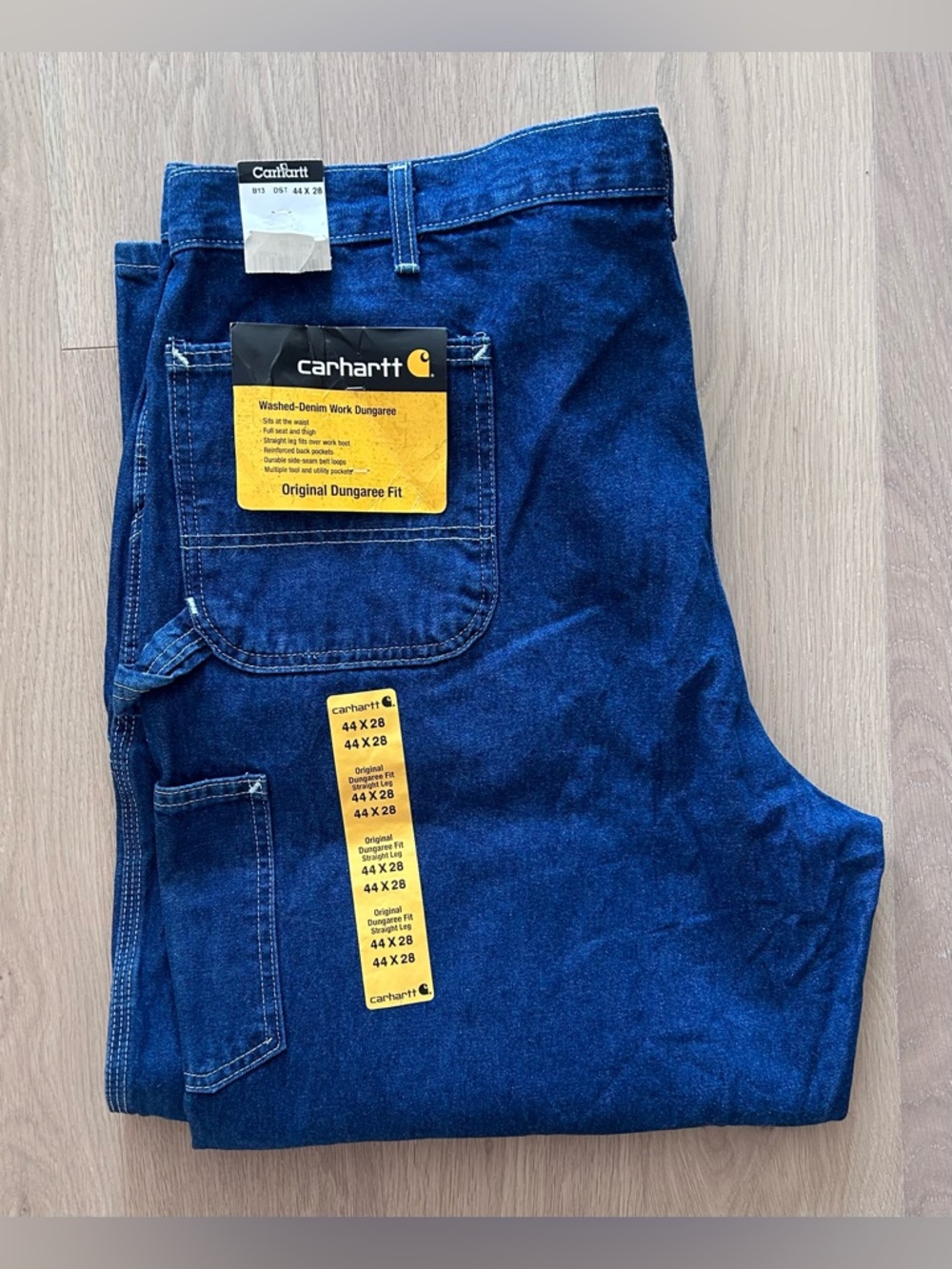 NWT Carhartt Original Dungaree Fit Carpenter Jeans - Size 44x28